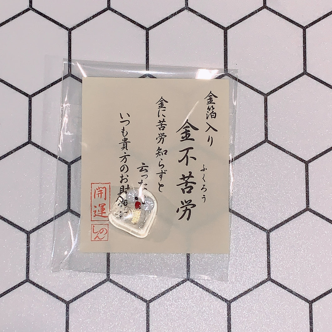 日本 熟為人知的 招財開運小物 琉璃金箔錢包御守 貓頭鷹🦉
