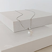 Load image into Gallery viewer, 經典黛妃款手工珍珠耳針項鍊組
