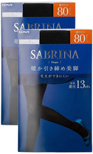 Load image into Gallery viewer, 日本GUNZE SABRINA 加壓塑腿 80D天鵝絨連褲襪L~LL
