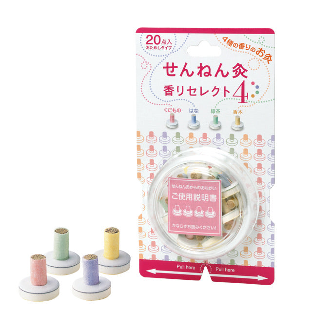 日本千年艾灸 果香/花香/檀木/綠茶四種香氣 20點/盒