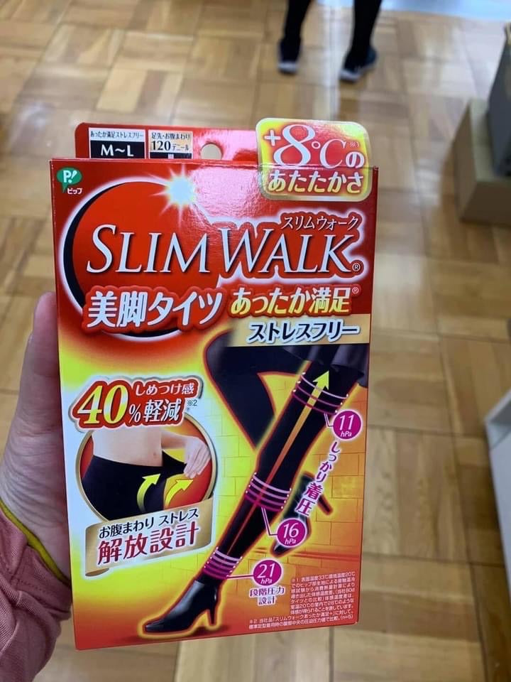 Slim walk 越走越瘦 加壓美腳刷毛發熱襪 +8度c