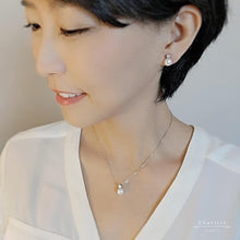 Load image into Gallery viewer, 經典黛妃款手工珍珠耳針項鍊組
