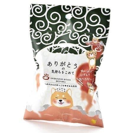 日本弘雅堂柚子香的柴犬泡澡浴球